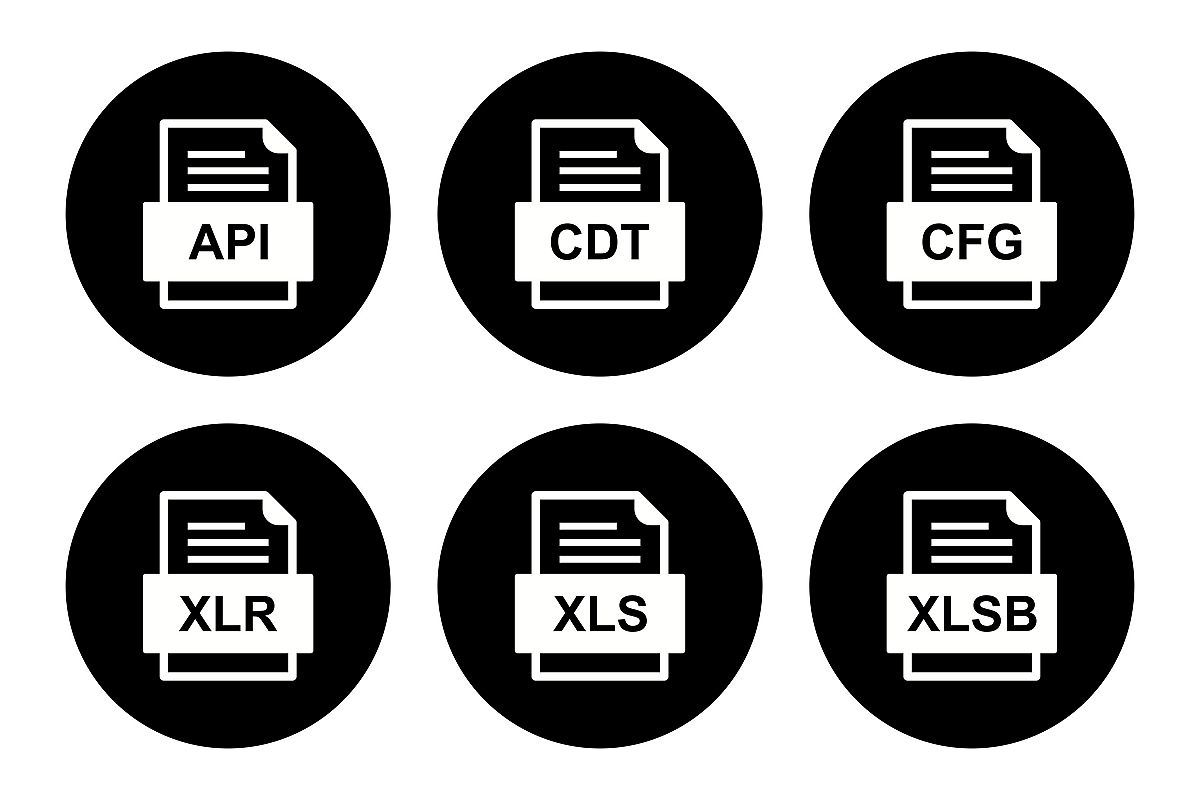 Set Of File Formats Icons example image 1