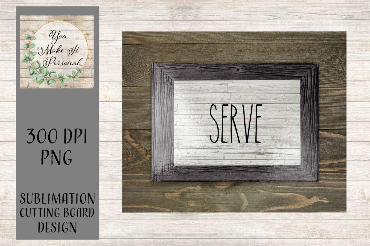 Sublimation Cutting Board Design / Farmhouse Font example image 1