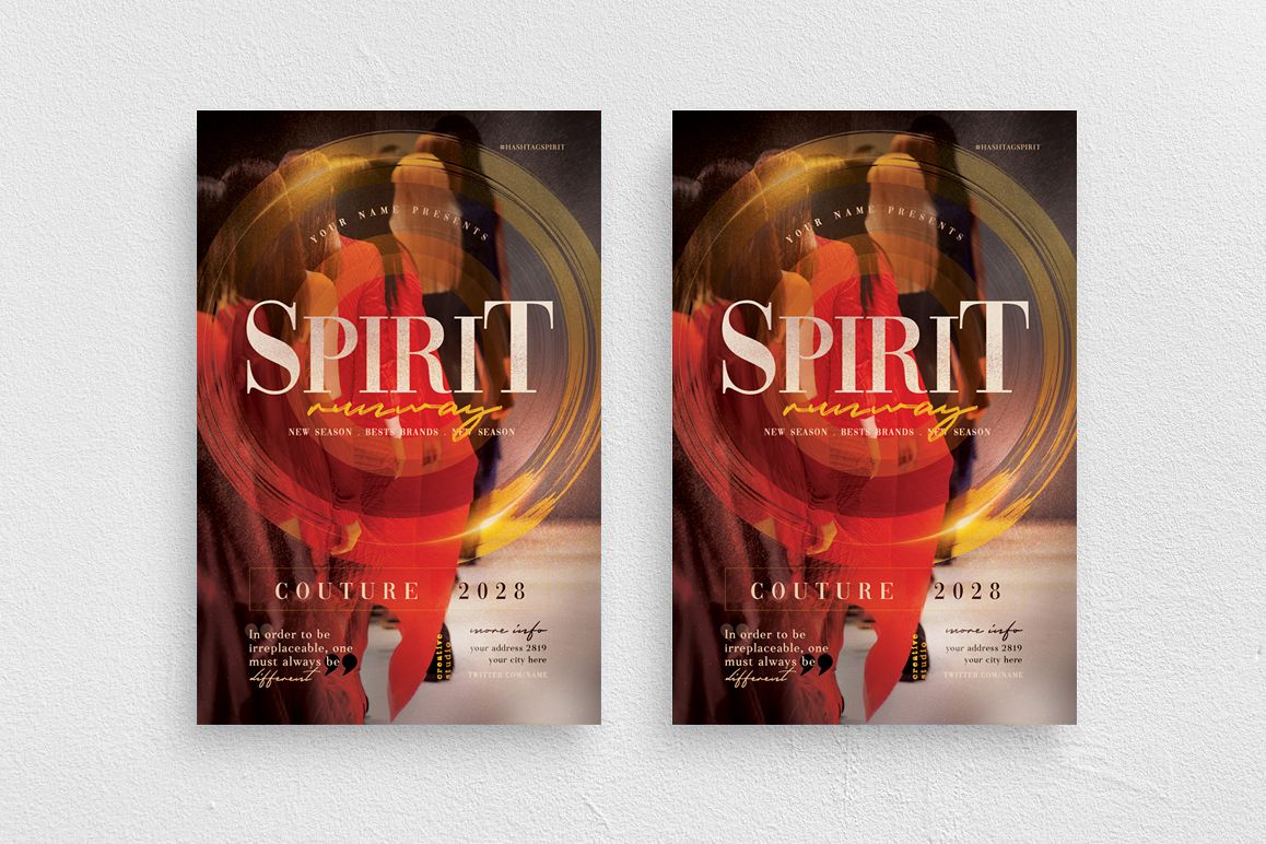 Spirit Runway Flyer Template example image 1