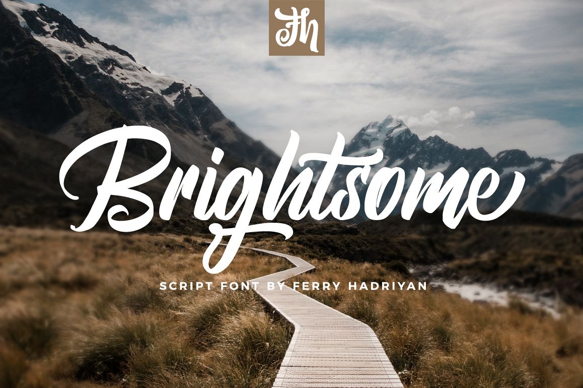 Brightsome - Script Font example image 1