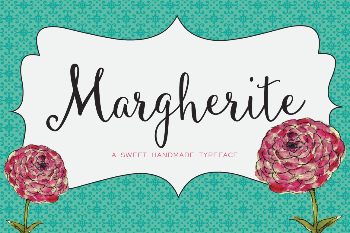 Margherite Script + Bonus Frames example image 1
