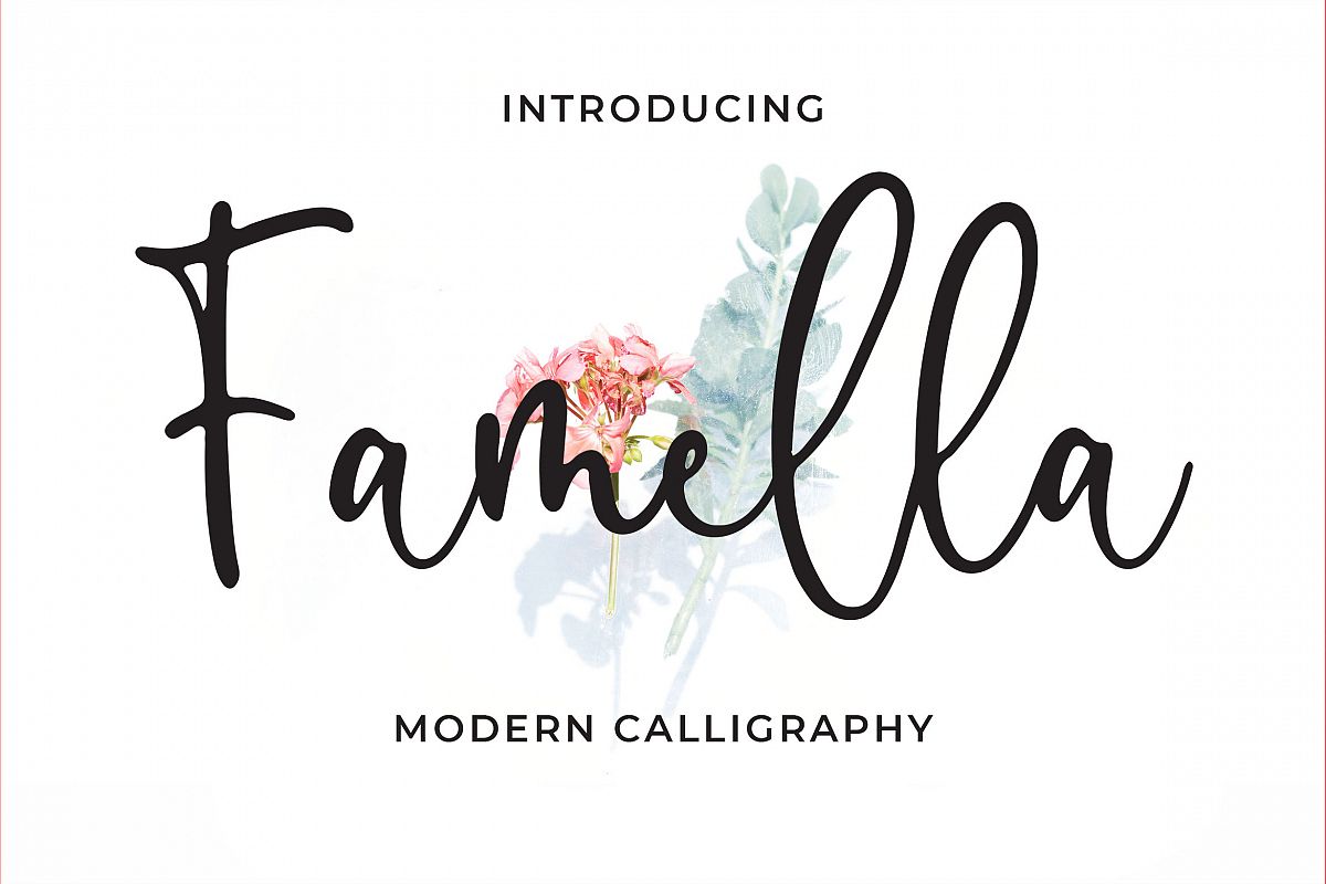 Famella - Modern Calligraphy example image 1