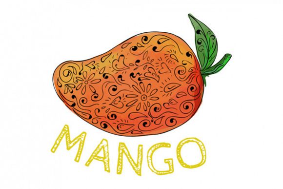 Mango Juicy Fruit Mandala example image 1