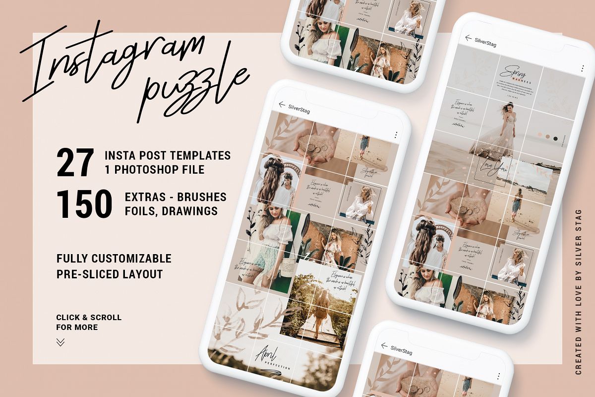 InstaGrid 7.0 - Elegant & Creative Instagram Puzzle Template example image 1