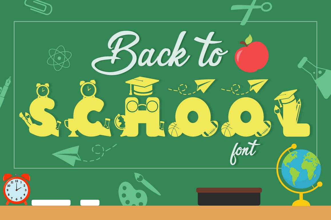 Back to School Font example image 1