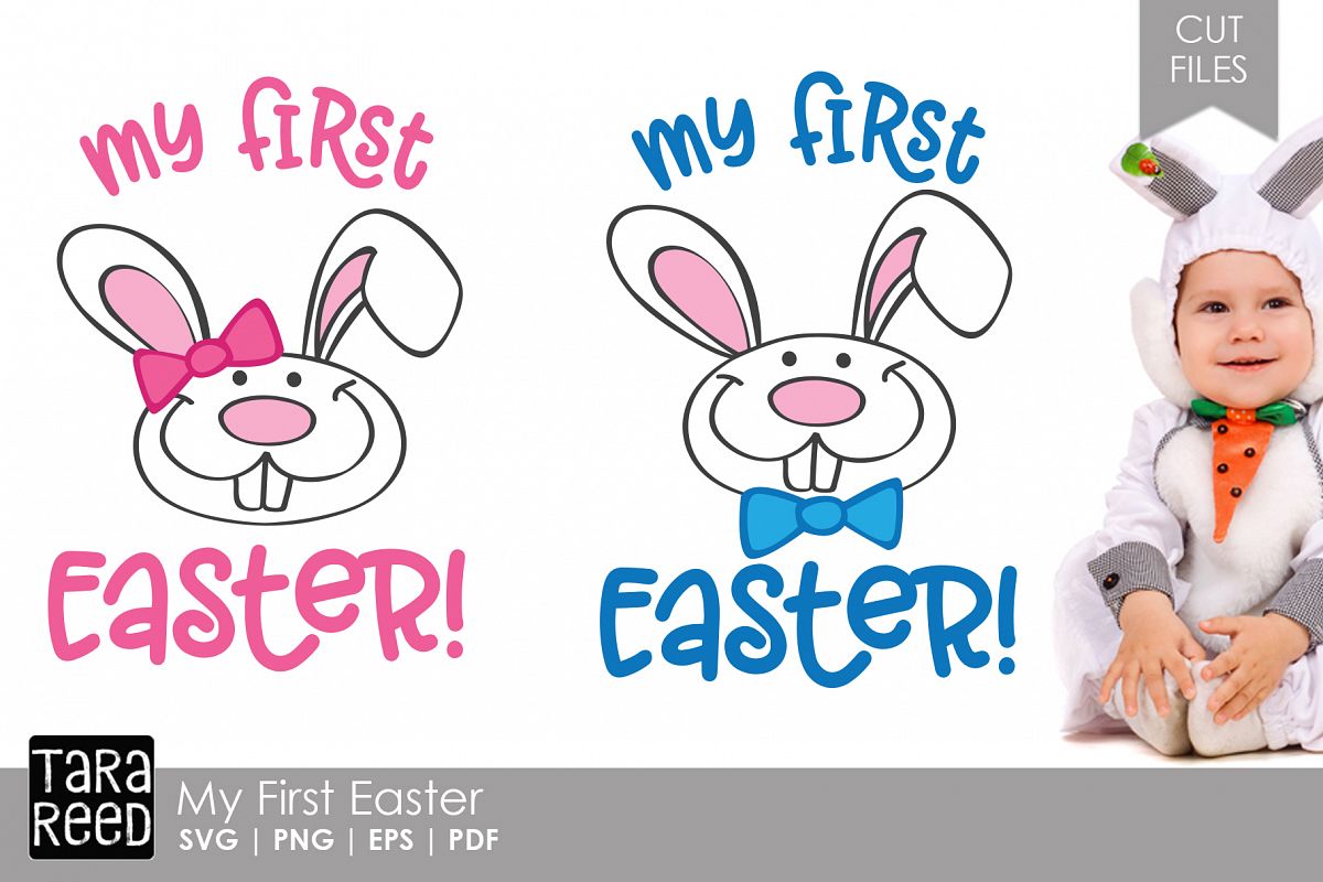 My First Easter - Easter SVG and Cut Files for Crafters example image 1
