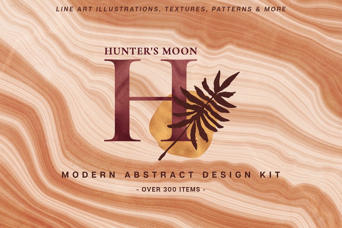 Abstract Line Art Design Kit example image 1