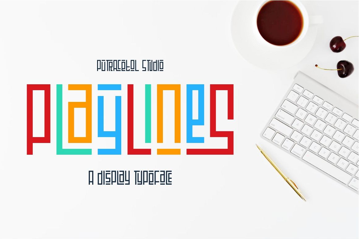 Playlines - Display Typeface example image 1