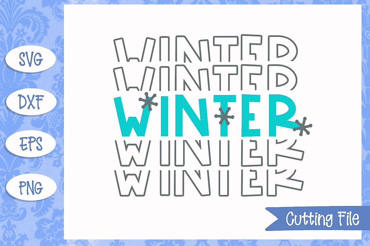 Winter Stacked SVG File example image 1