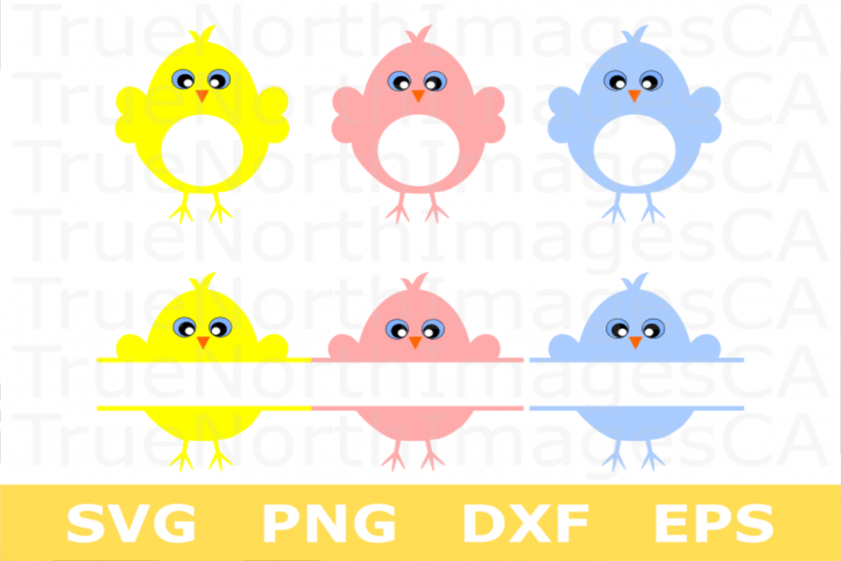 Download Easter Chick Monogram - An Easter SVG Cut File