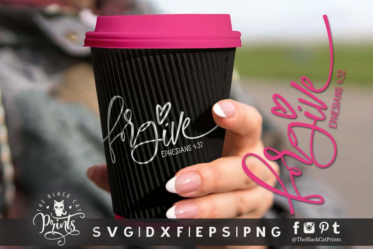 Forgive | Christian SVG DXF EPS PNG example image 1