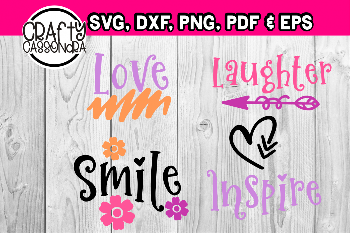 Kind words - Love, Inspire, Laughter, Smile example image 1