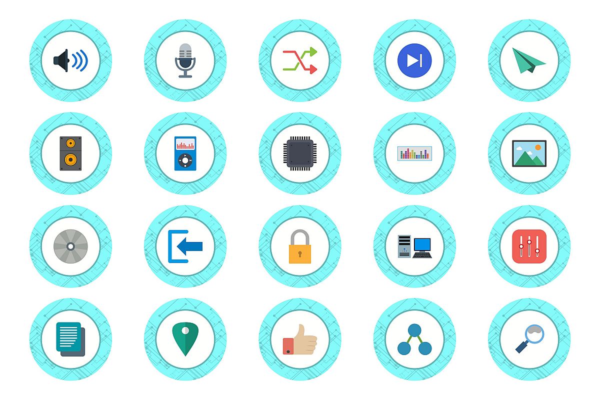 Set Of Multimedia Icons example image 1