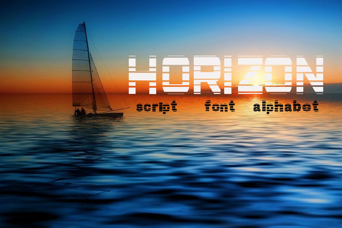 Horizon script, font example image 1