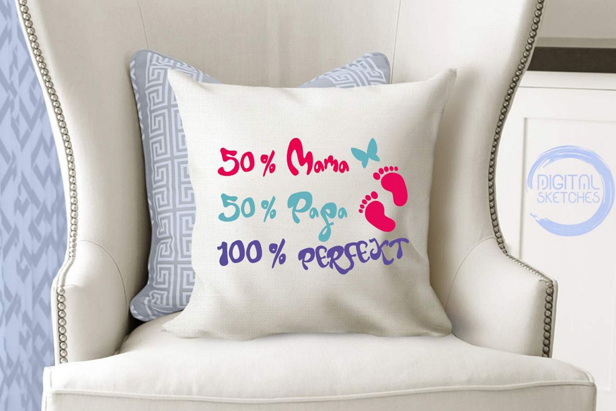 Saying Quote German Baby Feet Cut File Vector Graphics example image 1