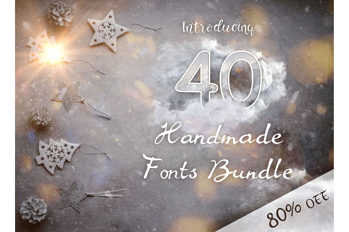 40 Handmade Fonts example image 1