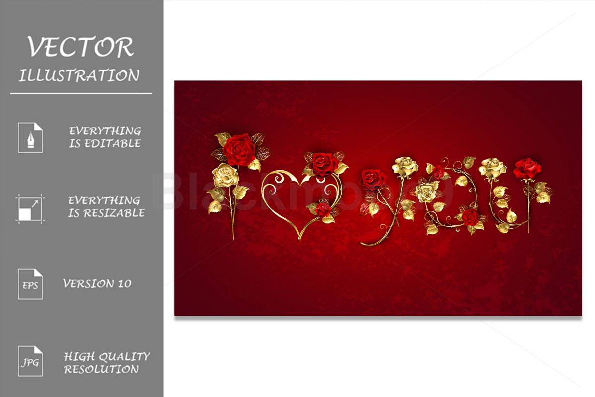 Declaration of Love from Red Roses example image 1