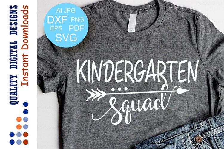 Kindergarten squad svg example image 1