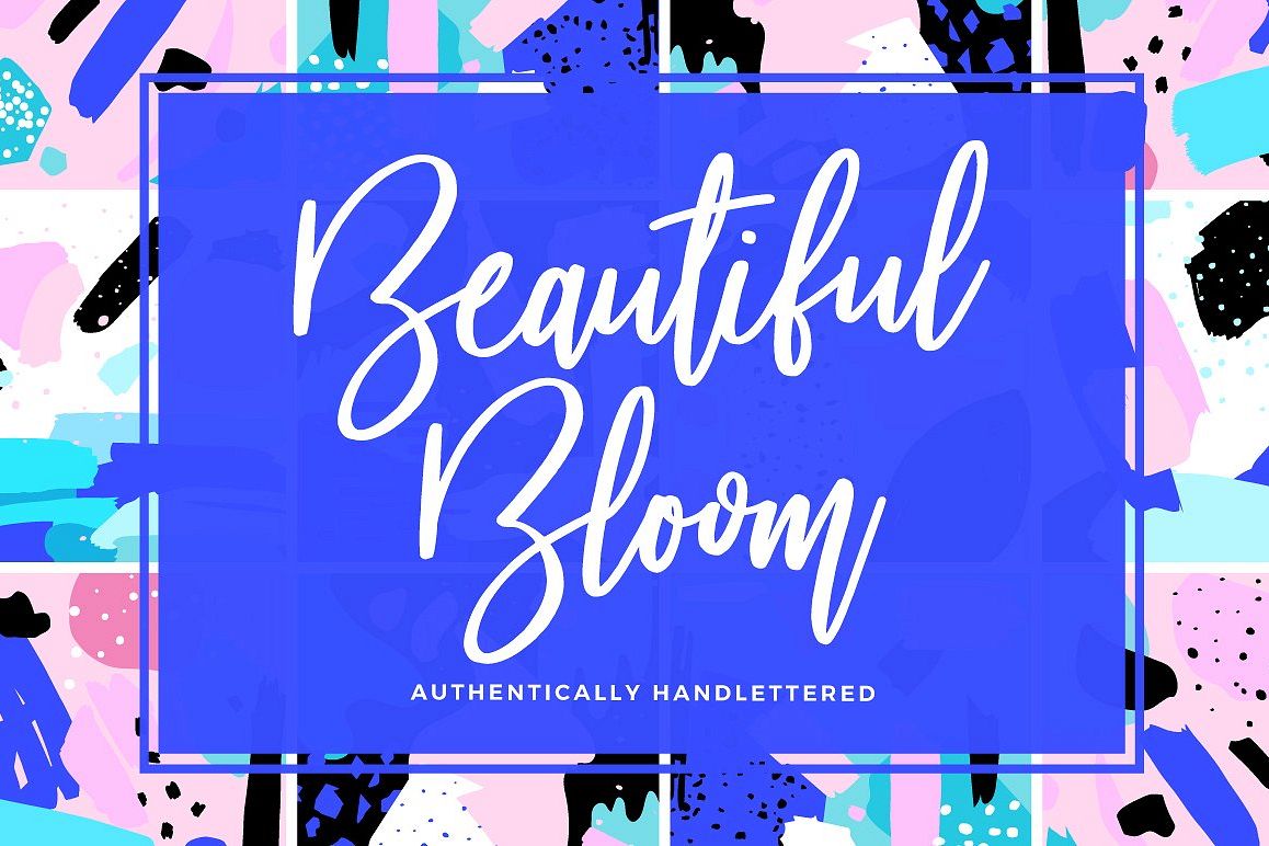 Beautiful Bloom Typeface example image 1