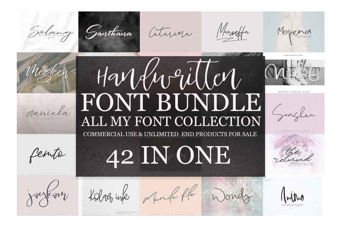 FONT BUNDLE | FREE UPDATE example image 1