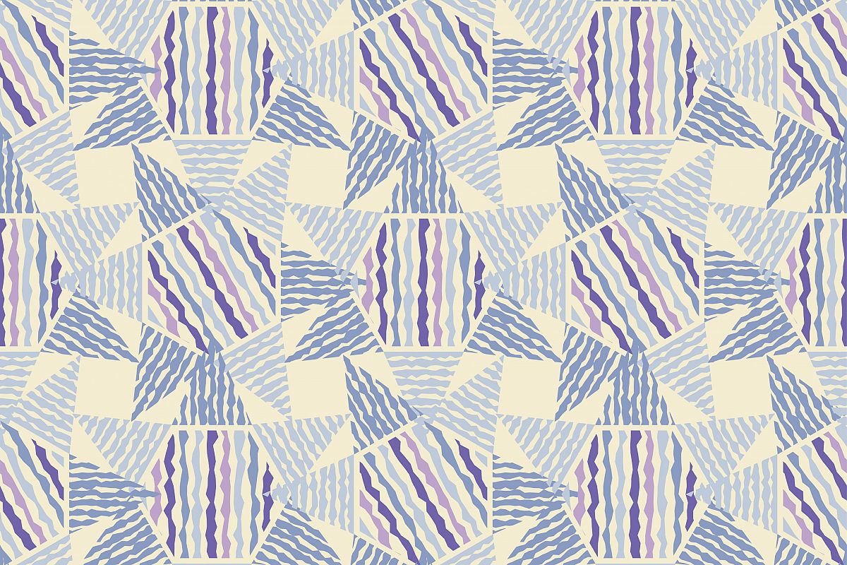 Seamless vector background with decorative stars. Vector illustration. Textile rapport. example image 1