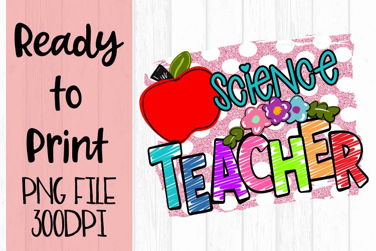 Science Teacher Bright Ready to Print example image 1