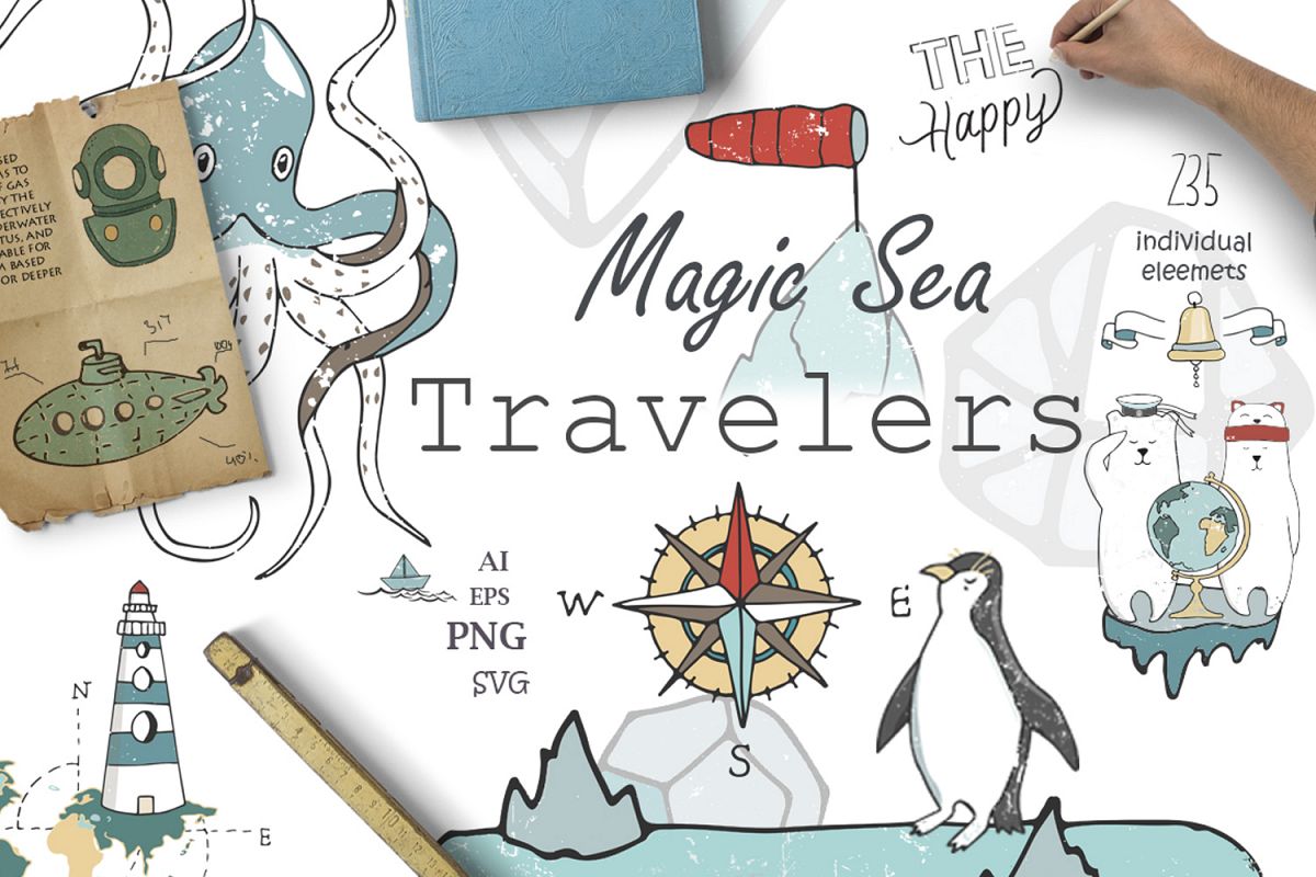 Sea Adventure. Travel Kit example image 1