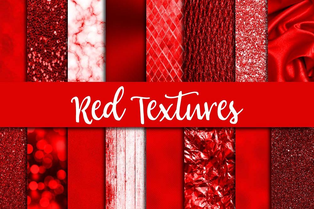 Red Textures Digital Paper example image 1