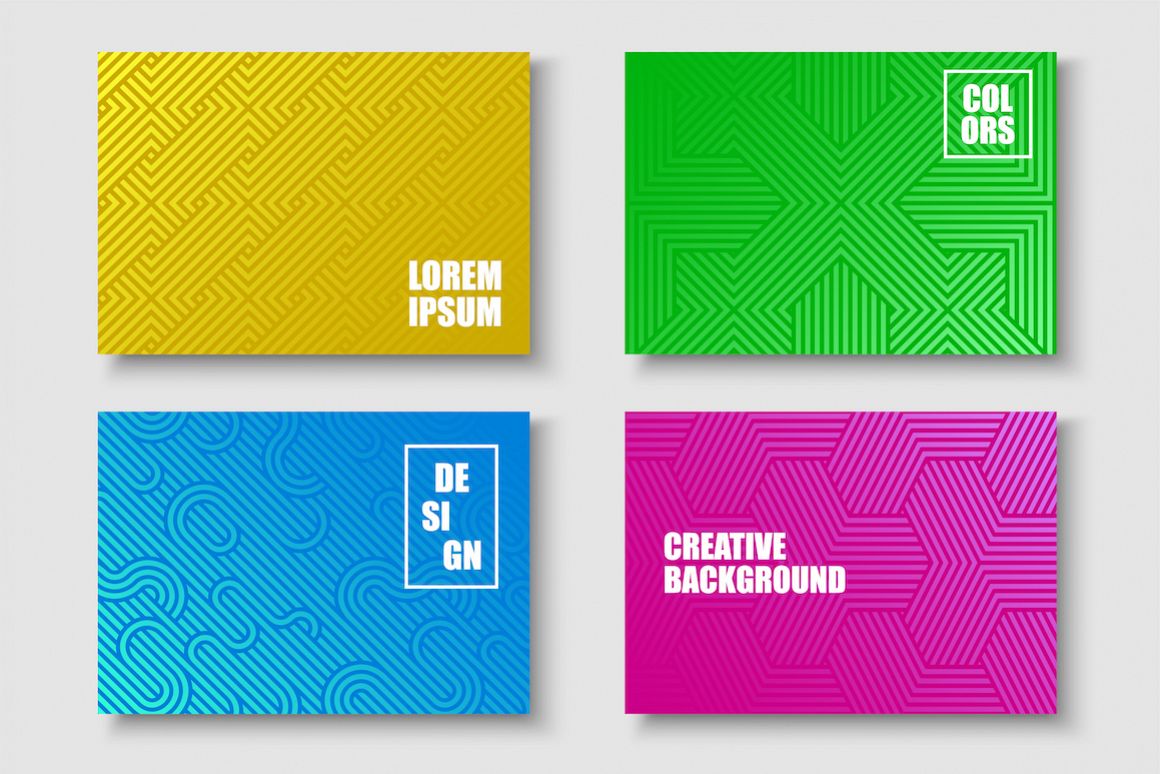 Bright colorful striped covers example image 1