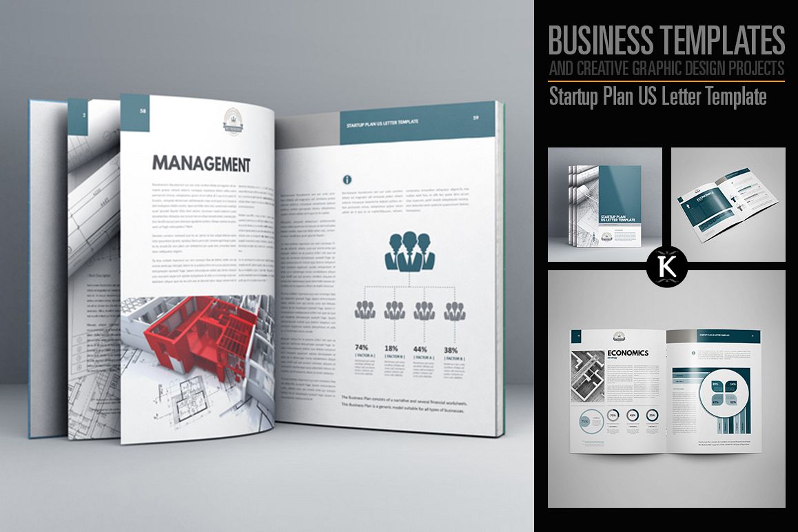 Startup Plan US Letter Template - US Letter example image 1