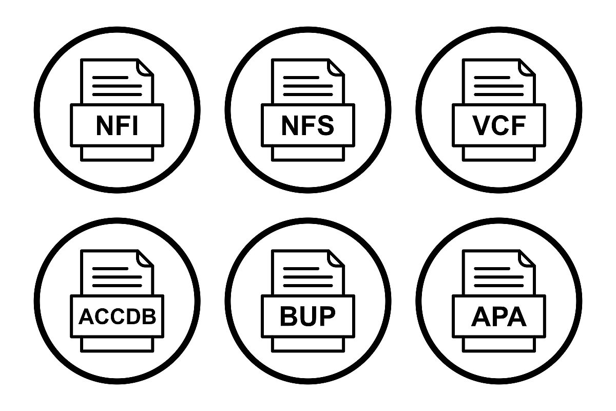Set Of File Formats Icons example image 1