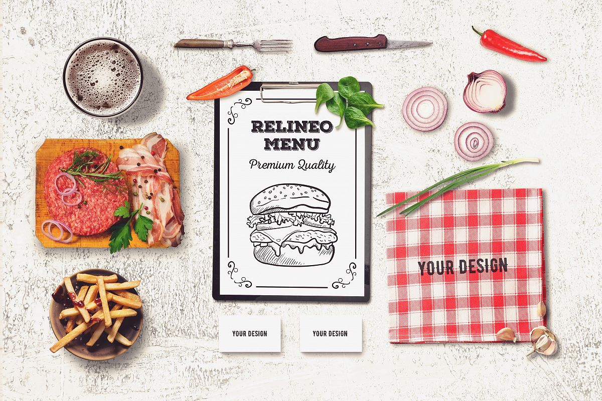 Restaurant Branding Mock-up #3 example image 1