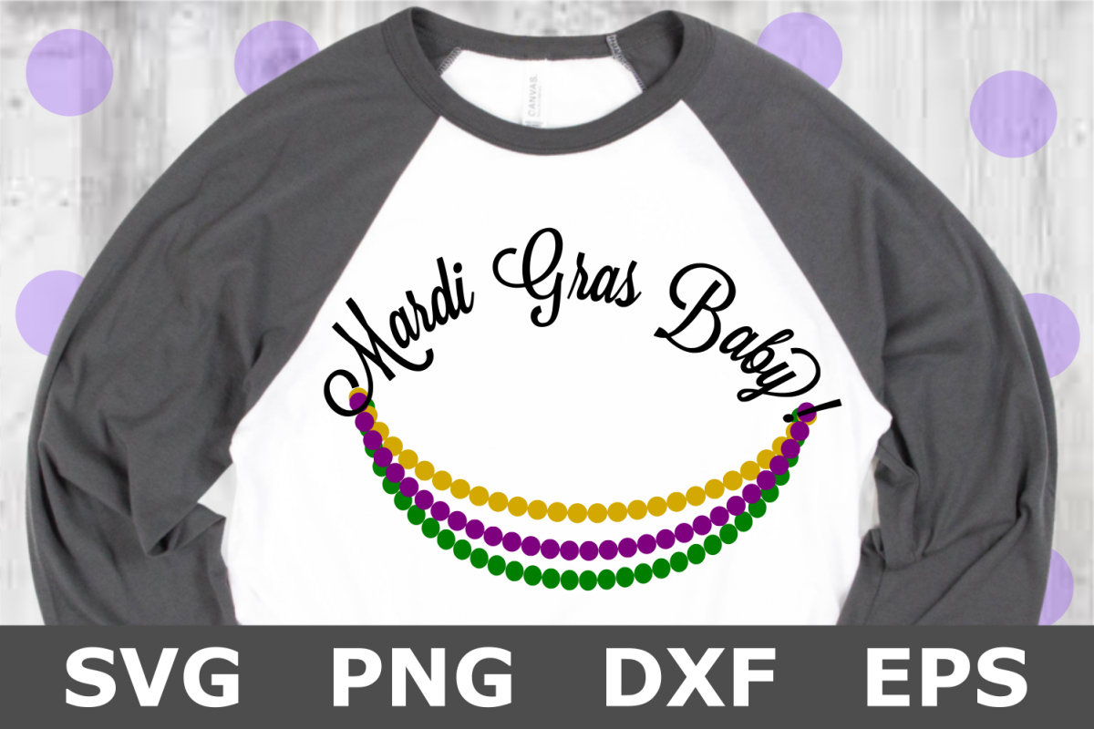 Mardi Gras Baby - A Mardi Gras SVG Cut File example image 1