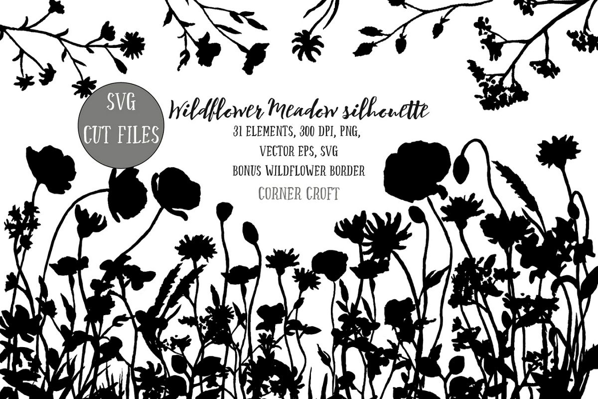 Free Free 197 Wildflower Silhouette Svg Free SVG PNG EPS DXF File