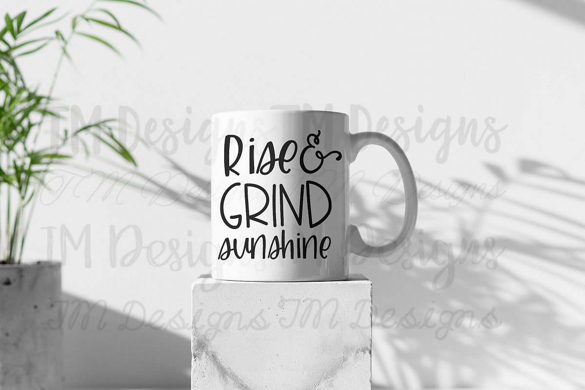 Rise and Grind Sunshine SVG example image 1