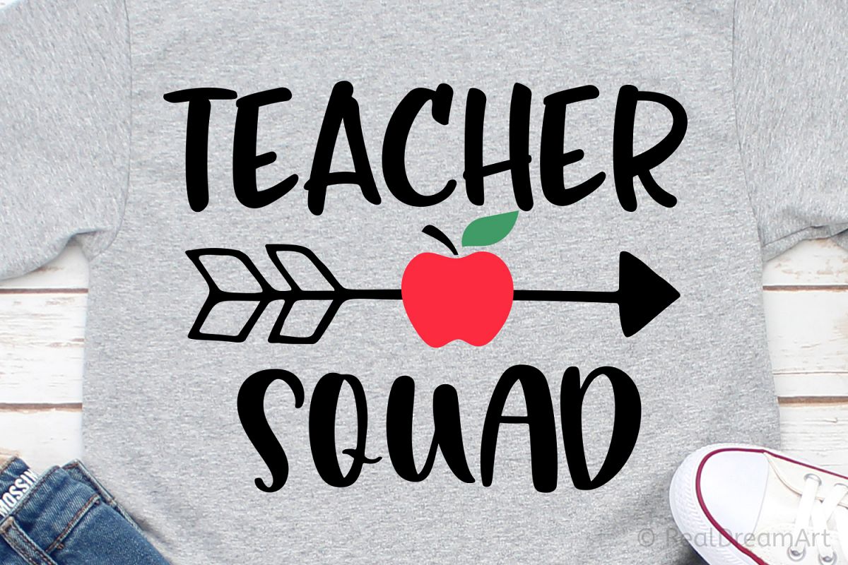 Teacher Squad SVG, DXF, PNG, EPS Files for Cutting (291968) | SVGs