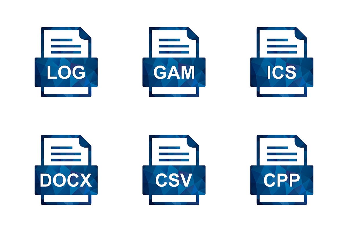 Set Of File Formats Icons example image 1