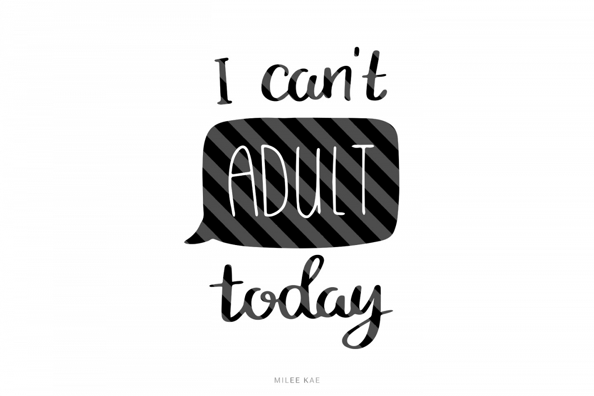 Adult Mug Quote SVG, Cutting file, Decal example image 1