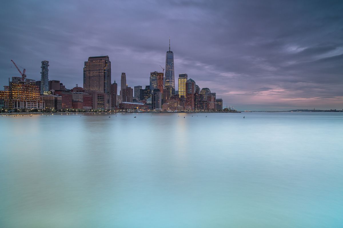 Downtown Manhattan view befor the storm example image 1