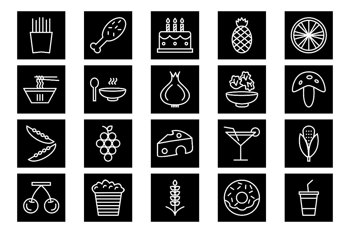 Set Of Food Icons example image 1