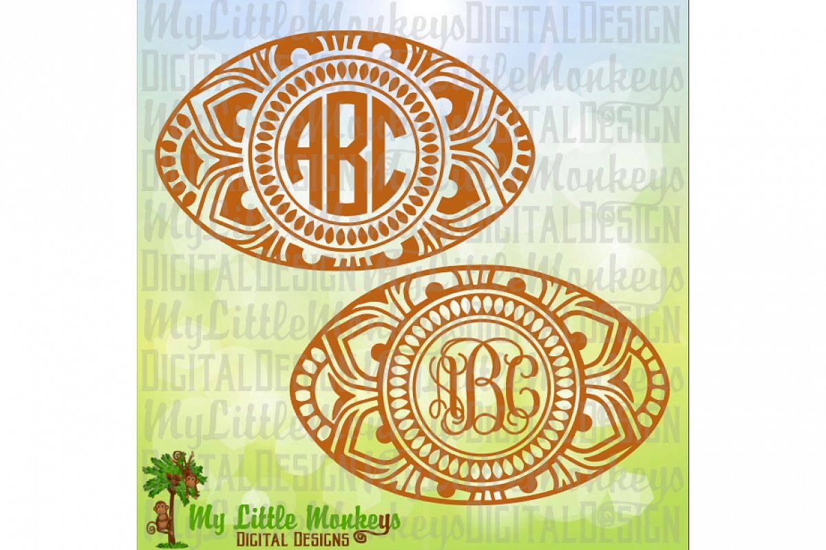 Football Mandala Monogram Base example image 1