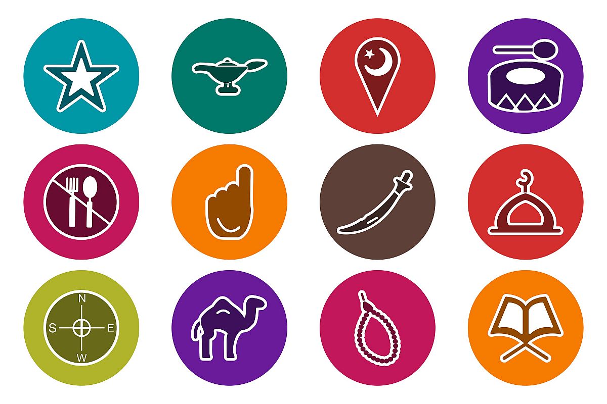 Set Of Ramadan Icons example image 1