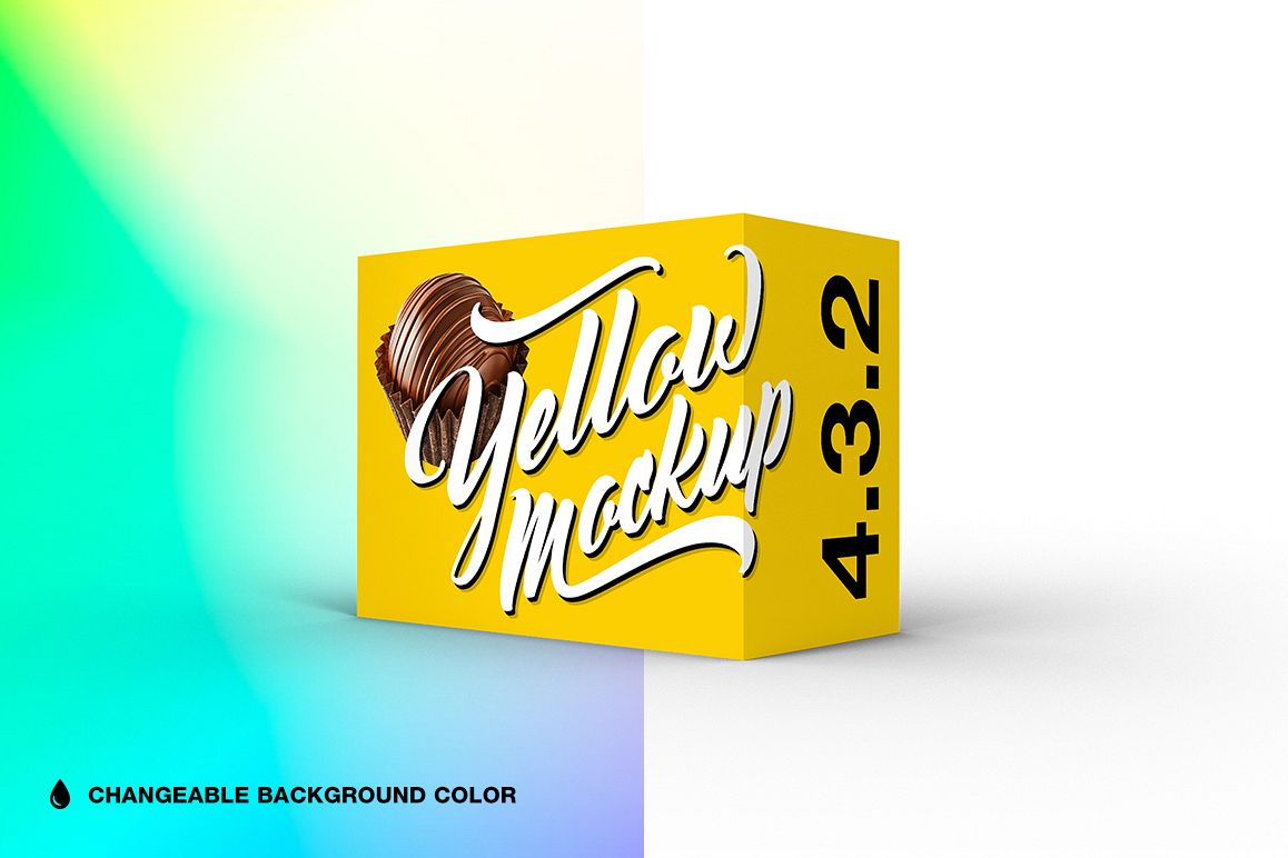 4.3.2 Simple 3D Box Mockup PSD example image 1