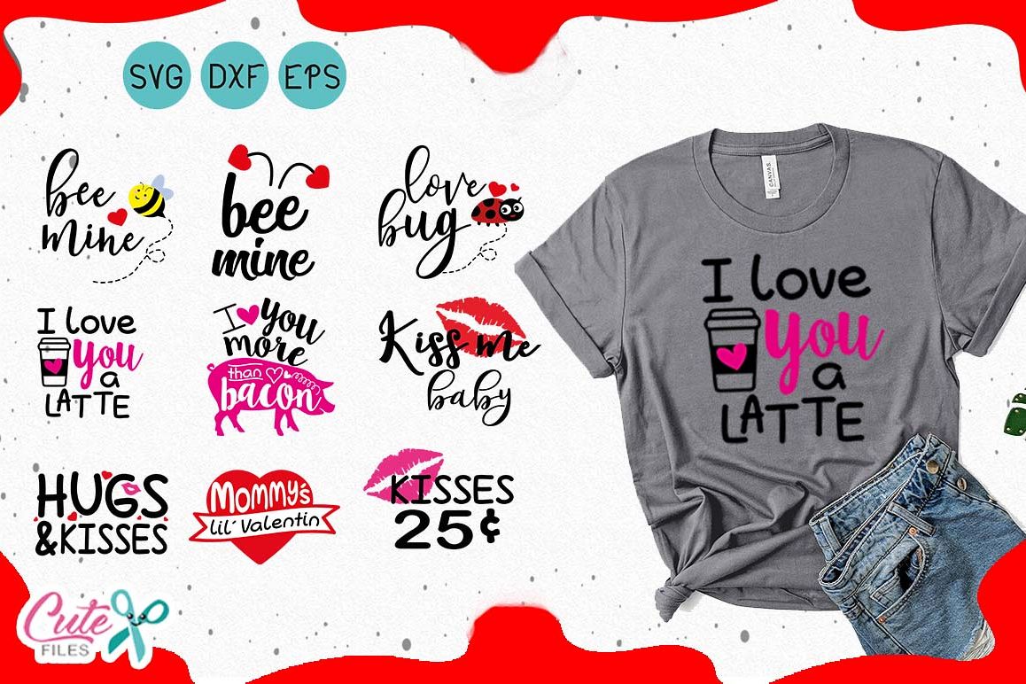 Valentines day quotes svg for crafters example image 1
