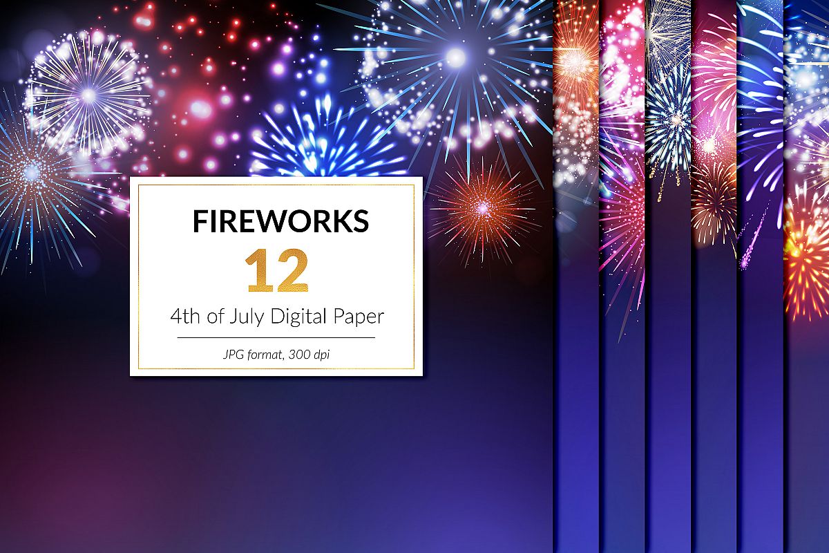 Fireworks Digital Paper example image 1