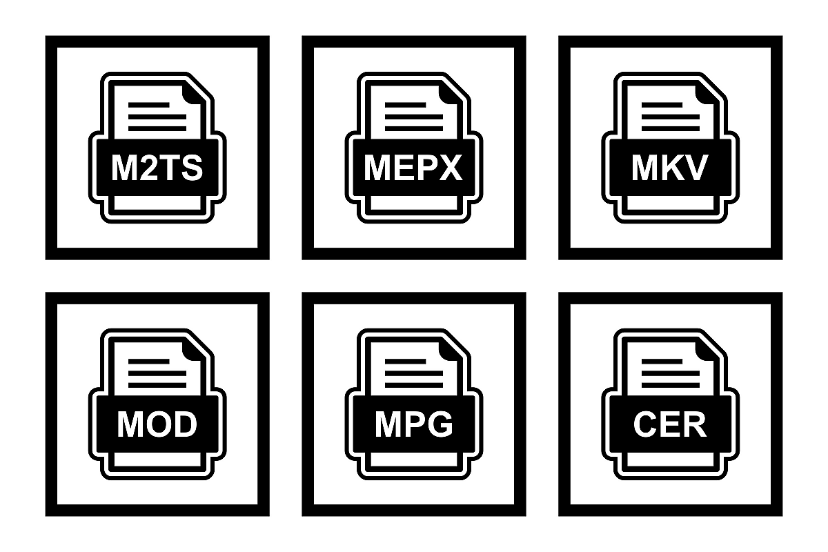 Set Of File Formats Icons example image 1