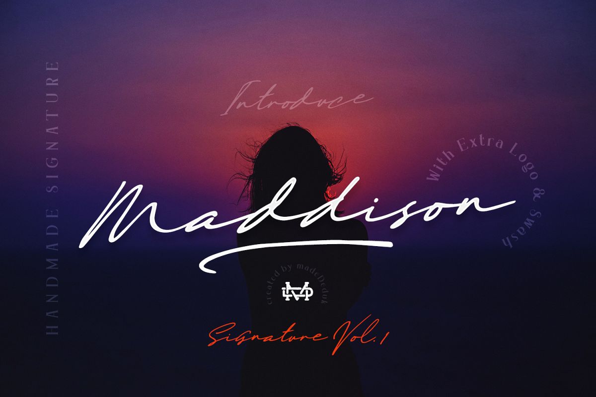 Maddison - Handmade Signature example image 1