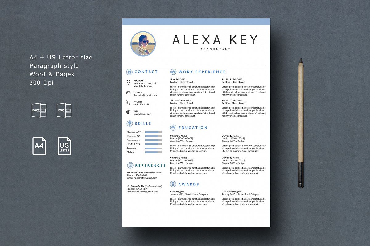 Professional Resume Template example image 1