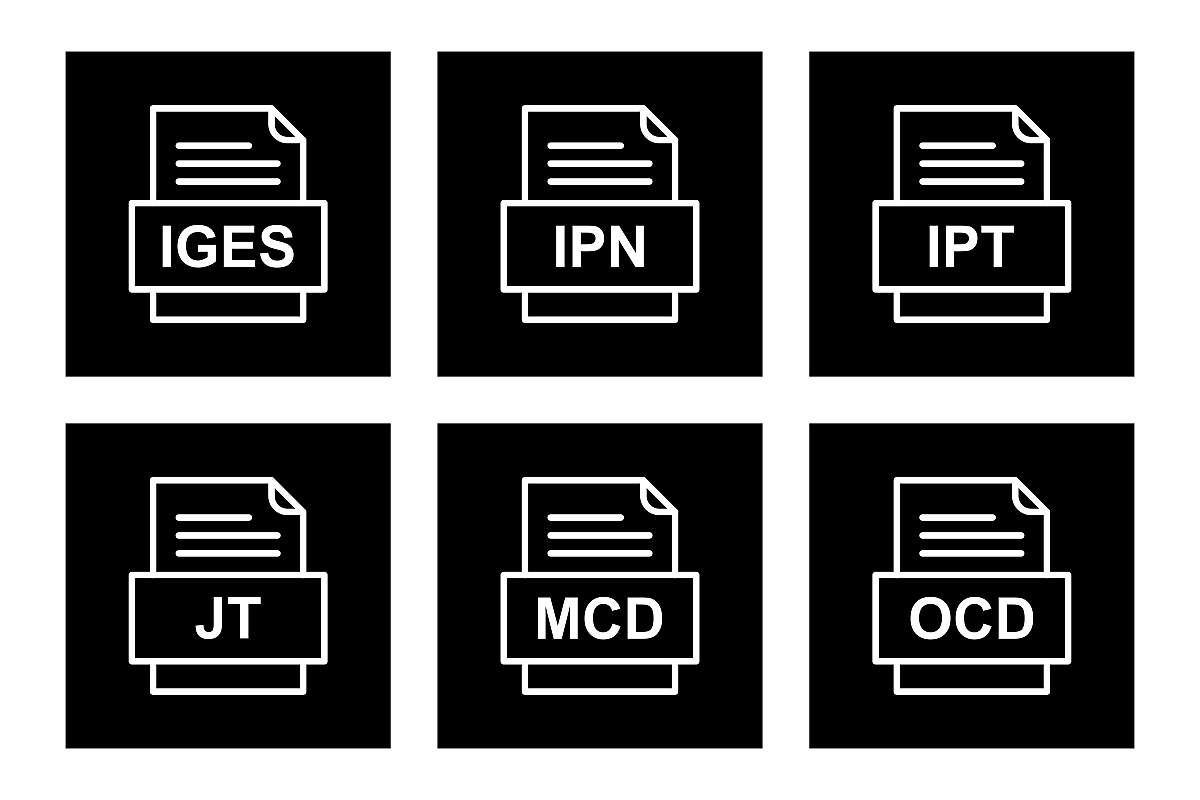 Set Of File Formats Icons example image 1