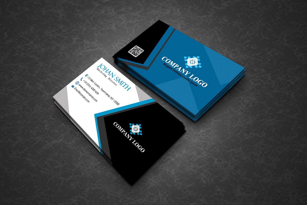 Modern Corporate Business Cards example image 1
